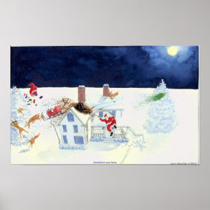 IAC Watercolor Holiday Greeting Card Poster
