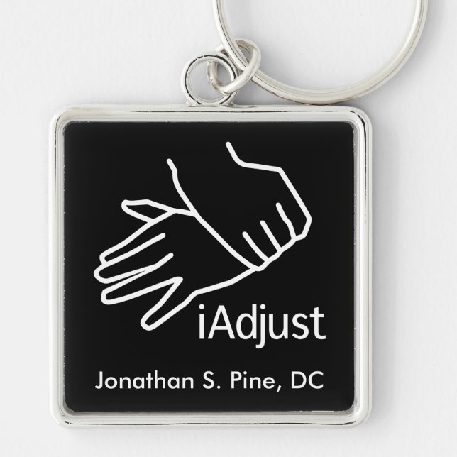 iAdjust Chiropractic Personalised Keychain (Front)