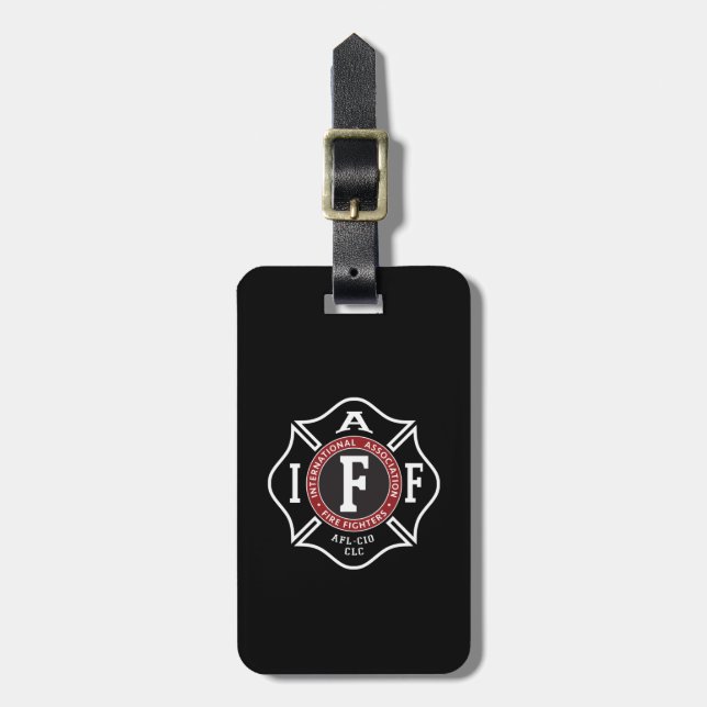 IAFF / Firefighter Maltese Cross Luggage Tag (Front Vertical)