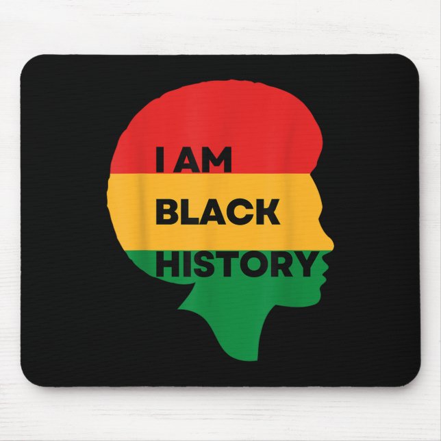 Iam Black History, Black History Month , Pride Of  Mouse Mat (Front)