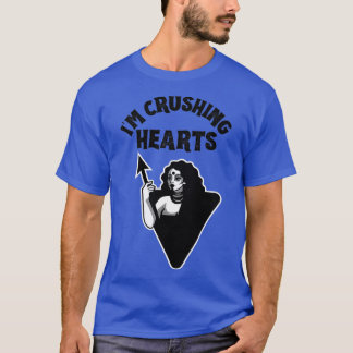 Iam Crushing Hearts Wonderful Collection In Black  T-Shirt