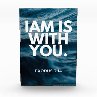 Iam Is With You Scripture Bible Verse Photo Block