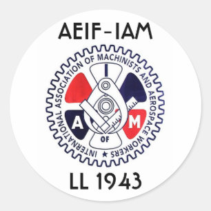 iam logo, AEIF-IAM, LL 1943 Classic Round Sticker