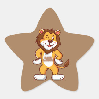 iam mr lion  star sticker