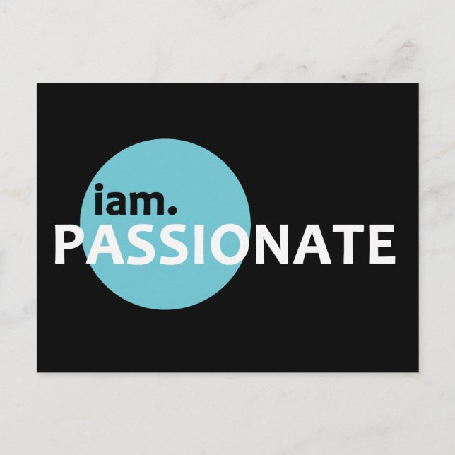 iam. Passionate Collection Postcard (Front)