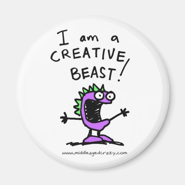 iamabeast_logo magnet (Front)