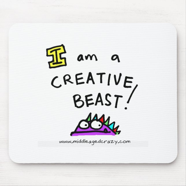 iamabeast mouse mat (Front)