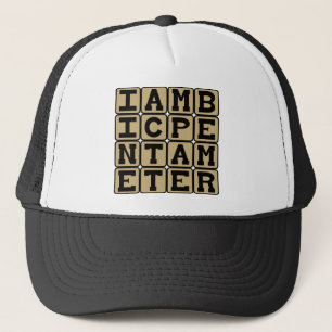 Iambic Pentameter, Sonnet Scheme Trucker Hat