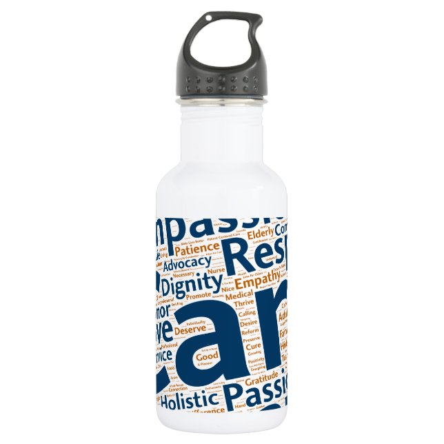 #IAmGeriatrics Stainless Steel Water Bottle (Front)