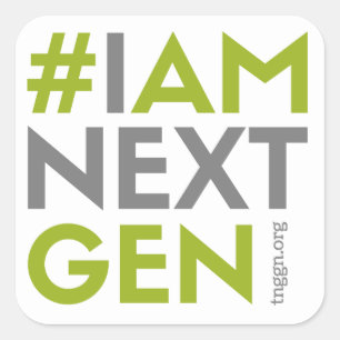 #IAMNEXTGEN 3"x3" Square Sticker