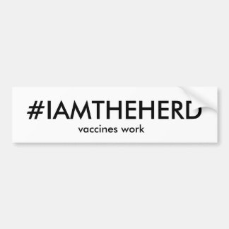 #IAMTHEHERD bumper sticker