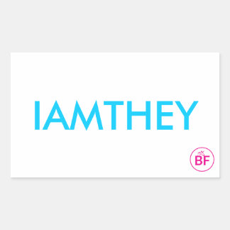 IAMTHEY Card Rectangular Sticker