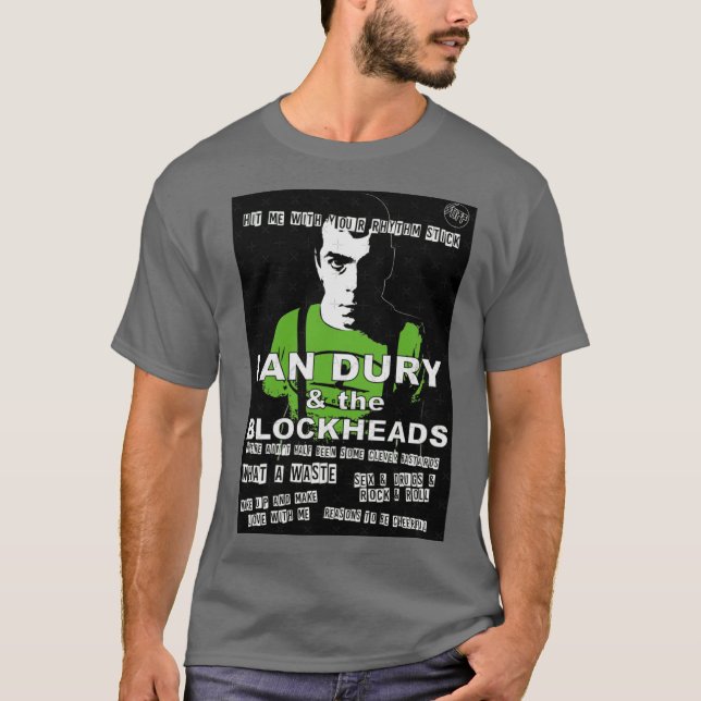 Ian Dury Blockheads funny T-Shirt (Front)