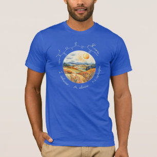 IAN peptide, Moon 9 w/ custom text, dark T-Shirt