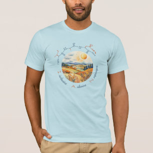 IAN peptide, Moon 9 w/ custom text, light T-Shirt
