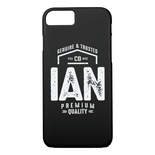 Ian Personalised Name Birthday Gift Case-Mate iPhone Case (Back)