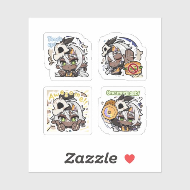 Iansan Genshin Impact 4 Pack Sticker Sheet (Sheet)