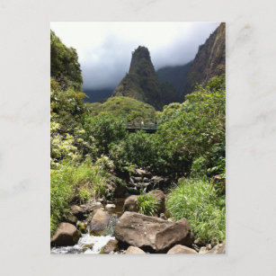 Iao Needle in Iao Valley State Park, Maui, Hawaii Postcard