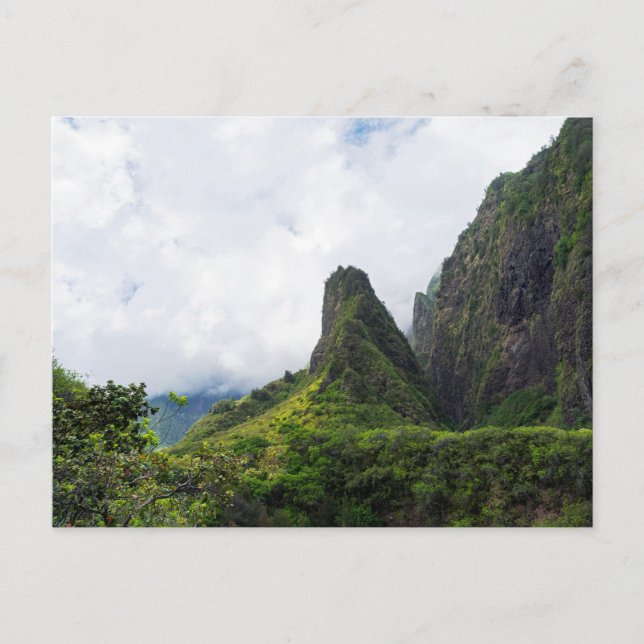 iao needle state monument in maui hawaii postcard (Front)