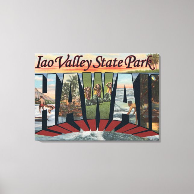 Iao Valley State Park, Hawaii Canvas Print (Front)
