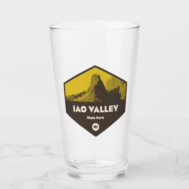 Iao Valley State Park Hawaii Glass (Front)