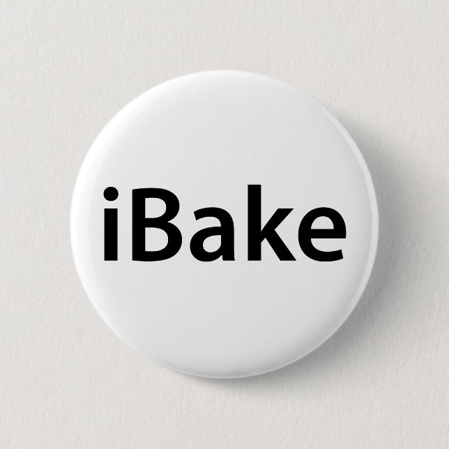 iBake t-shirt 6 Cm Round Badge (Front)