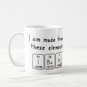 Iban periodic table name mug