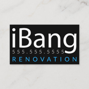 iBang. Construction Roofing Renovation Business Business Card