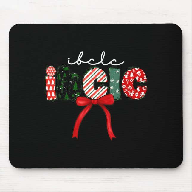 Ibclc Christmas Lactation Consultant Specialist Cr Mouse Mat (Front)