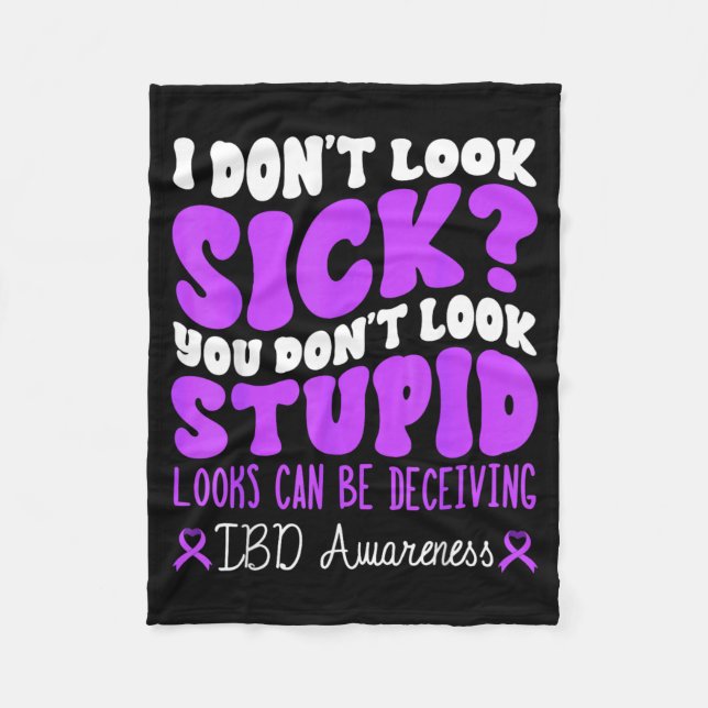 Ibd Inflammatory Bowel Disease Awareness Month Fleece Blanket (Front)