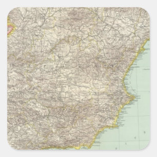 Iberian Peninsula Square Sticker
