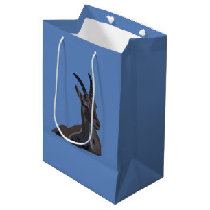 Ibex Goat Animal Art Goat Medium Gift Bag