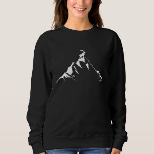 Ibex goat on a mountain - illustration for hikers sweatshirt