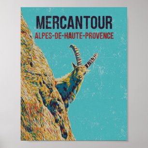 Ibex in the Mercantour, Alps, France Poster