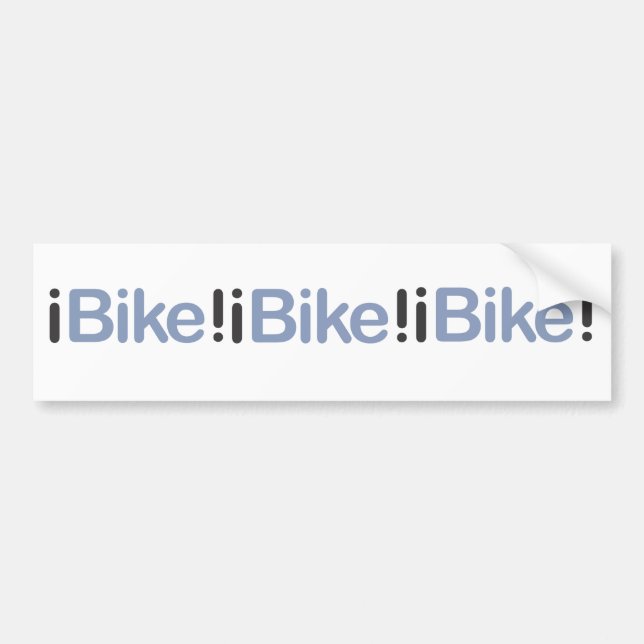 iBike! bumper sticker (Front)