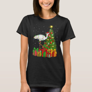 Ibis Bird Lover Xmas Holiday Santa Ibis Bird Chris T-Shirt