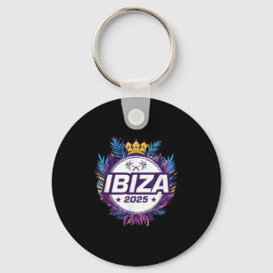 Ibiza 2025 Holiday Vacation Quote Key Ring