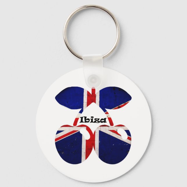 Ibiza Cherries Key Ring (Front)