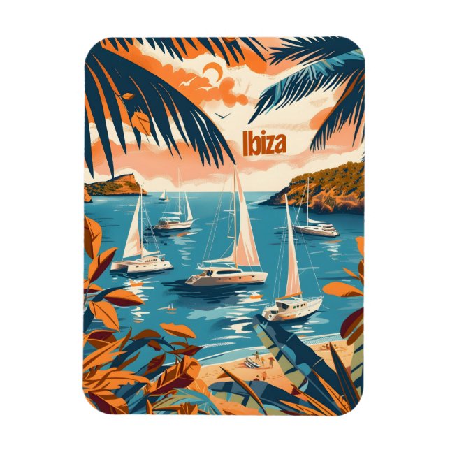 Ibiza Coast Magnet (Vertical)