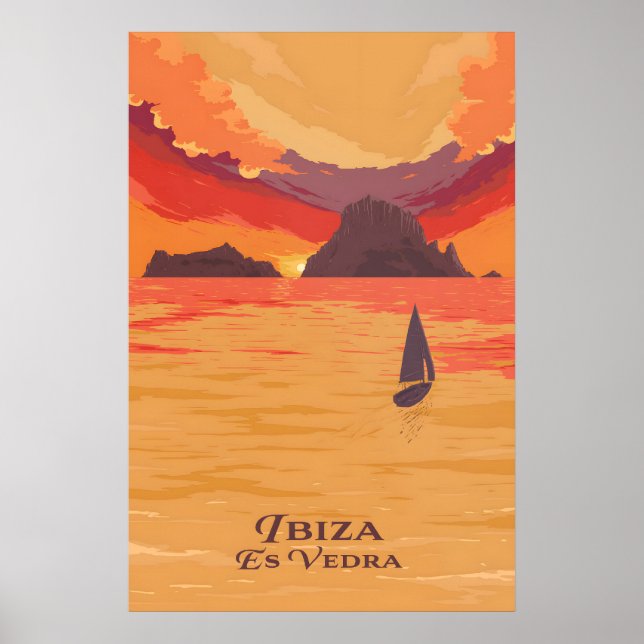 Ibiza Es Vedra Travel Poster (Front)