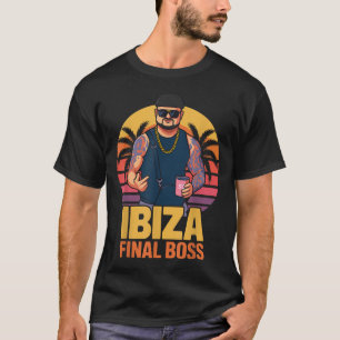 Ibiza Final Boss Meme Club Partying Vintage T-Shirt