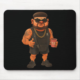 Ibiza Final Boss Meme Funny Holiday Haircut Jokes  Mouse Mat
