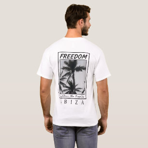 Ibiza Freedom   Premium Aesthetic Palm Graphic T-S T-Shirt