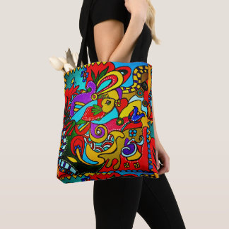 Ibiza Happy-Art  schoudertas Tote Bag