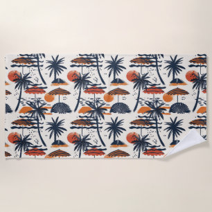 Ibiza Iconic European Destinations Beach Towel