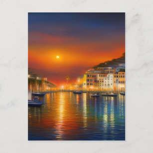 Ibiza is a small island in the Mediterranean Sea Postcard