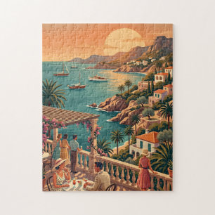 Ibiza Jigsaw Puzzle Vintage Travel Scene Spain Sun