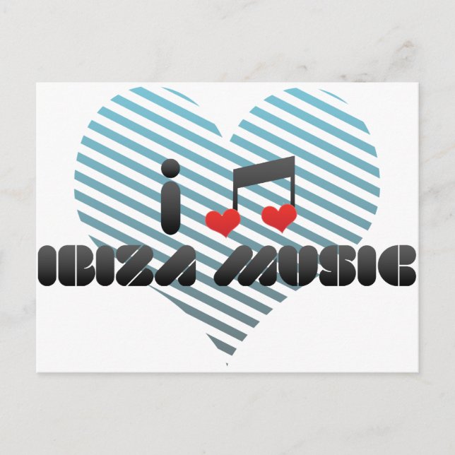 Ibiza Music fan Postcard (Front)