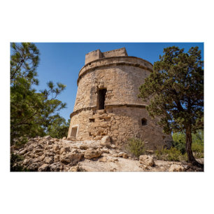 Ibiza Pirate Tower Near Portinatx Poster
