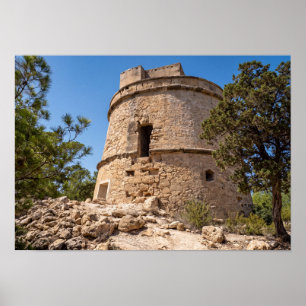 Ibiza Pirate Tower Near Portinatx Poster